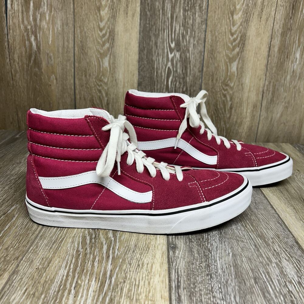 VANS Sk8-Hi Pink Suede High Top Size US Men’s 9.5/Women’s 11 Sneaker Shoes